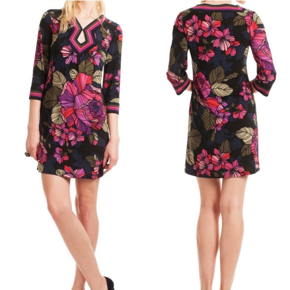 Trina Turk Kaylan Floral Jersey Shift Dress - Picture 3 of 8